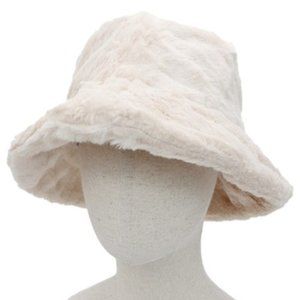 Dynamite Fuzzy Faux Fur Bucket Hat